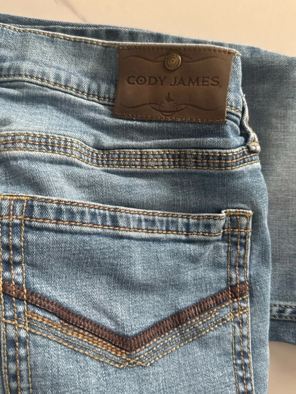 Slim Straight Jeans in Light Blue - Men